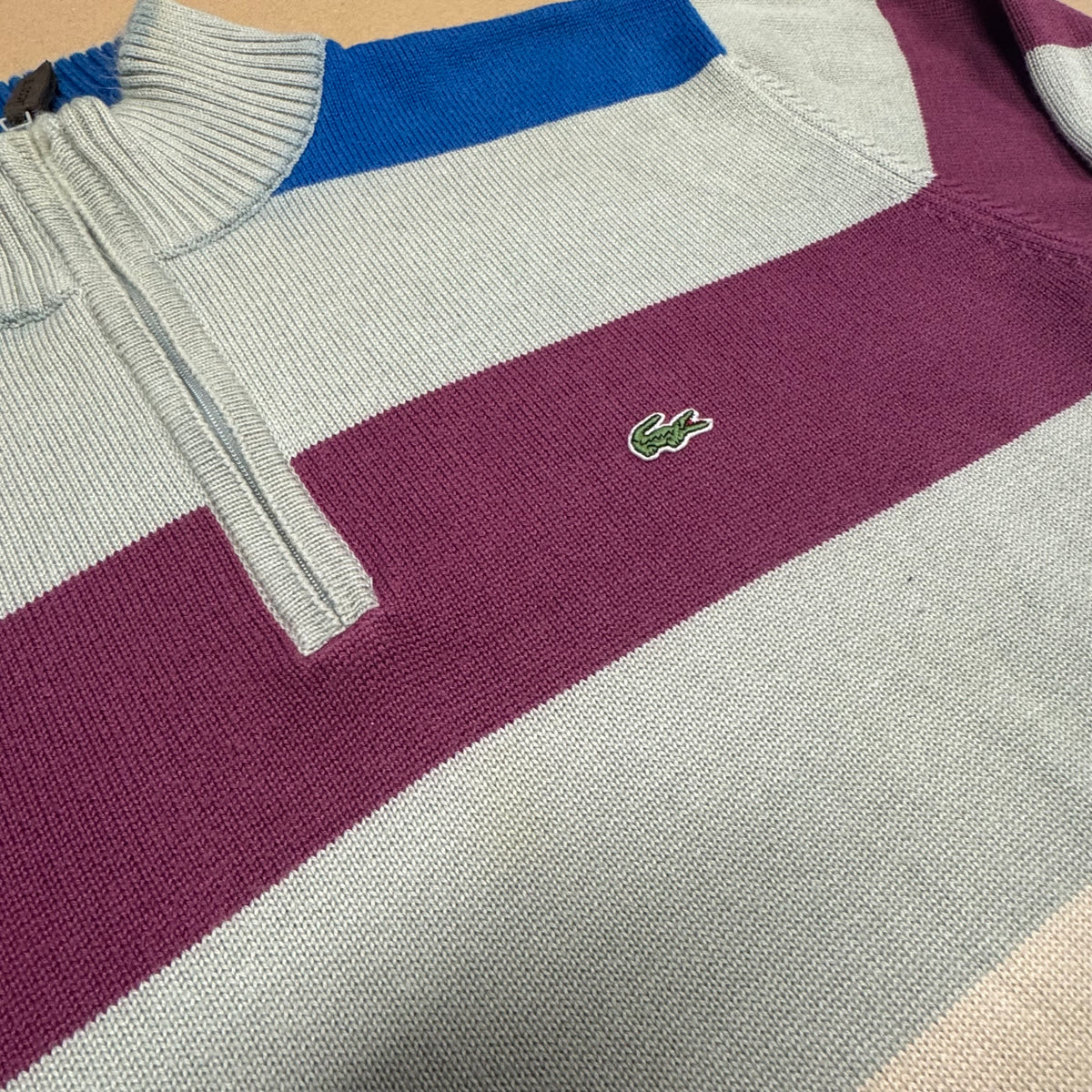 Lacoste vintage striped knitted sweatshirt – Close-up 1