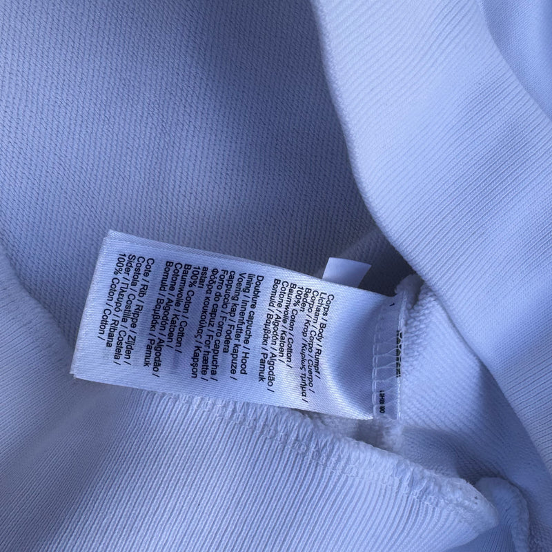 Detailansicht: Sourced limited accessories and clothes Lacoste white casual designer hoodie – Logo, Nähte oder Material