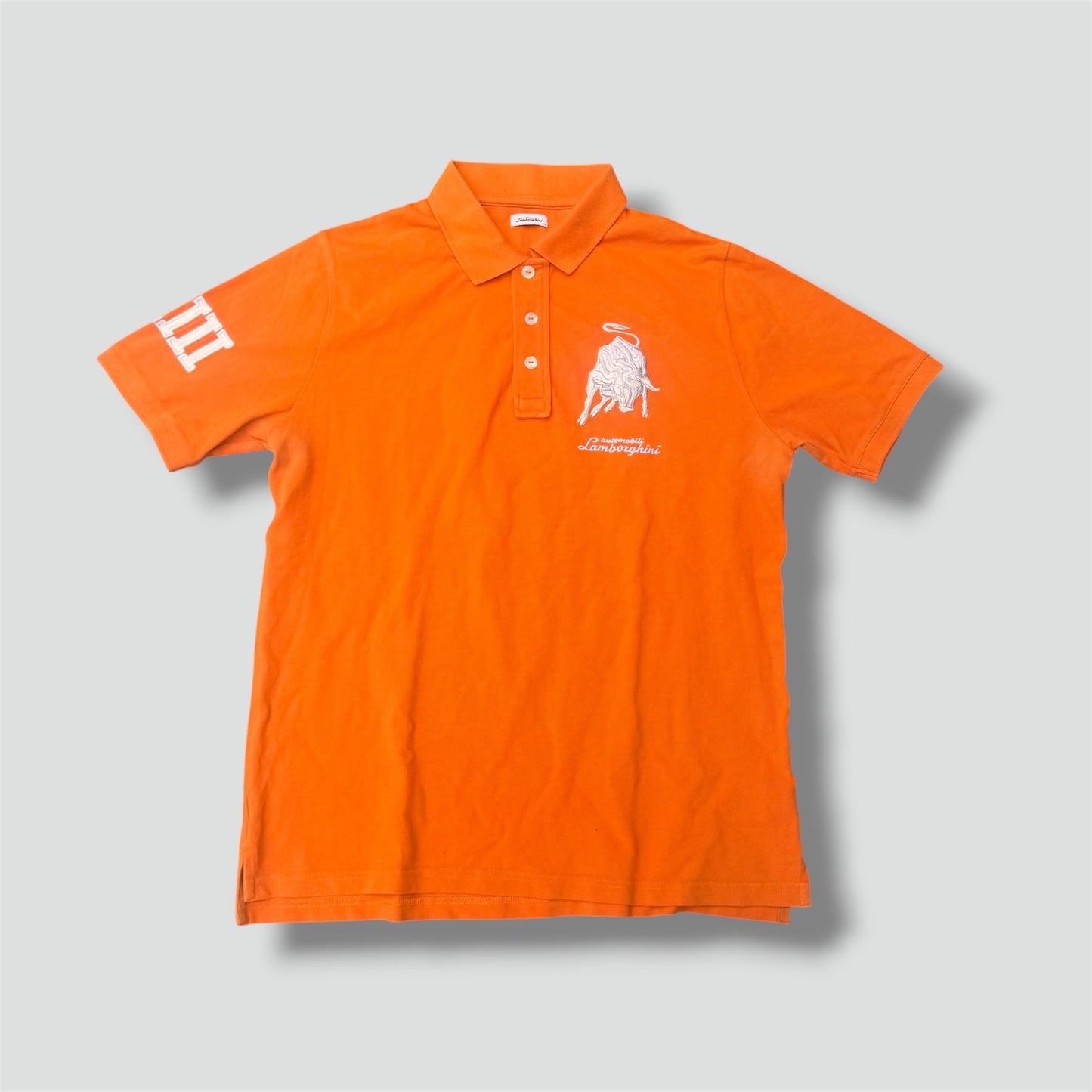 Lamborghini orange streetwear poloshirt