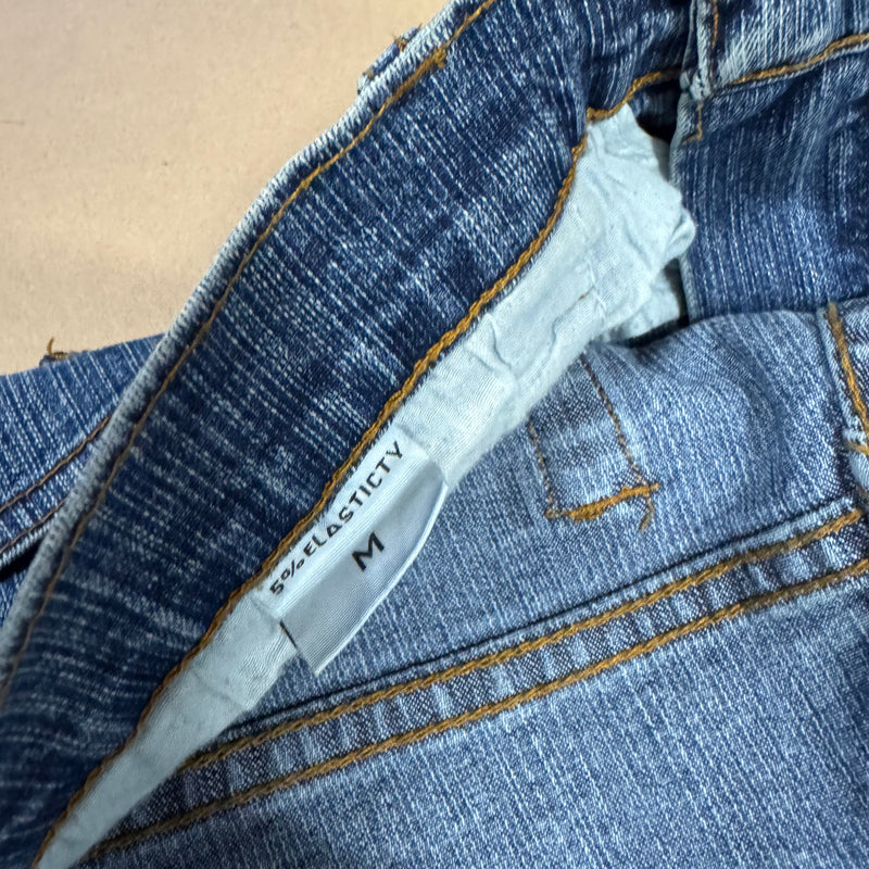 Detailansicht: Sourced limited accessories and clothes Langren Japanese vintage wide-leg jeans – Logo, Nähte oder Material