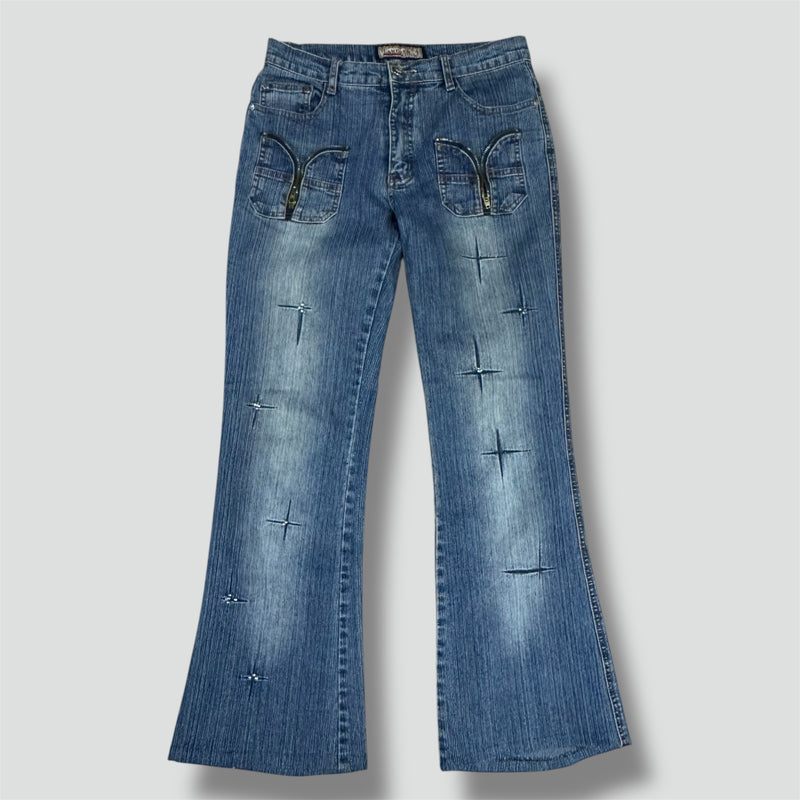 Sourced limited accessories and clothes Langren Japanese vintage wide-leg jeans – Secondhand Streetwear