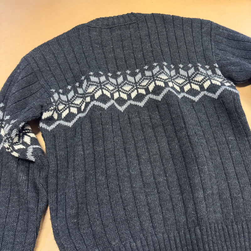 Detailansicht: Sourced limited accessories and clothes Les Coureurs d’Océans vintage knit sweater – Logo, Nähte oder Material