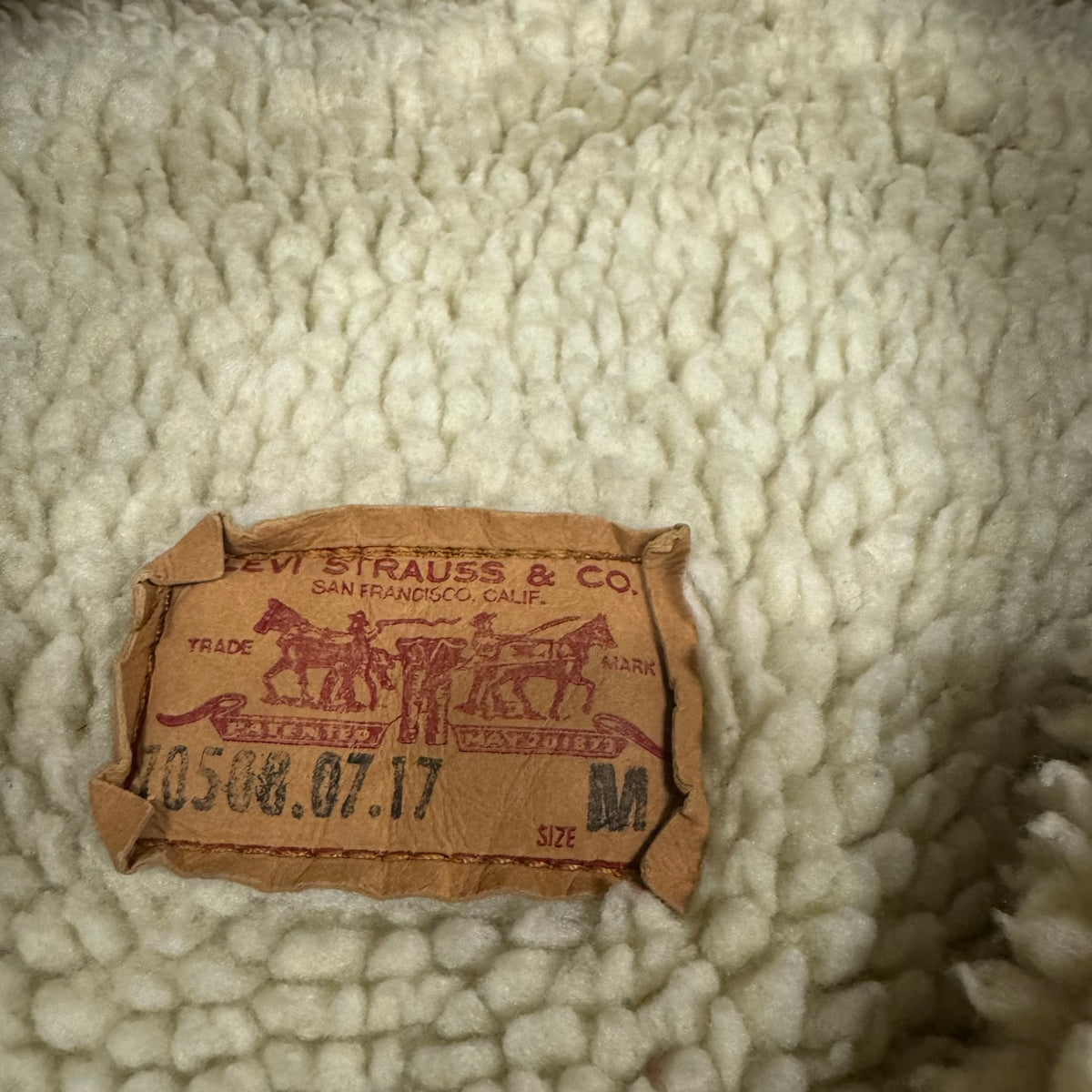 Levi Strauss vintage fluffy denim jacket – Close-up 5