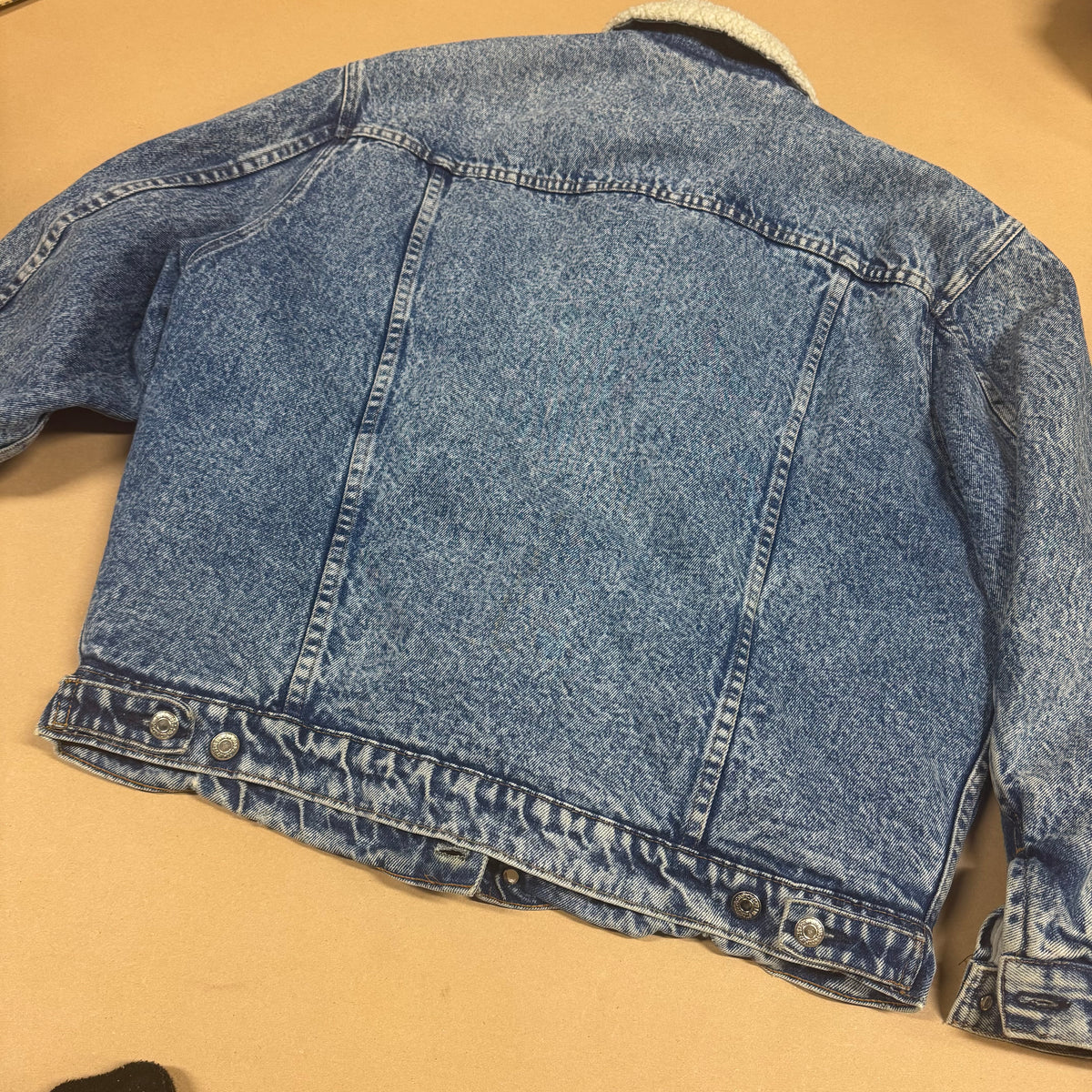 Levi Strauss vintage fluffy denim jacket – Close-up 6