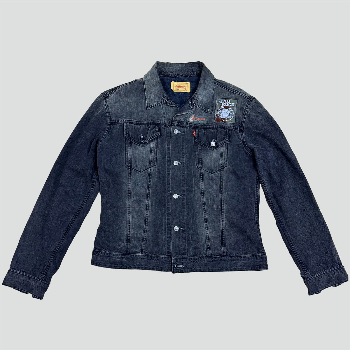 Levi Strauss vintage style black denim jeans jacket