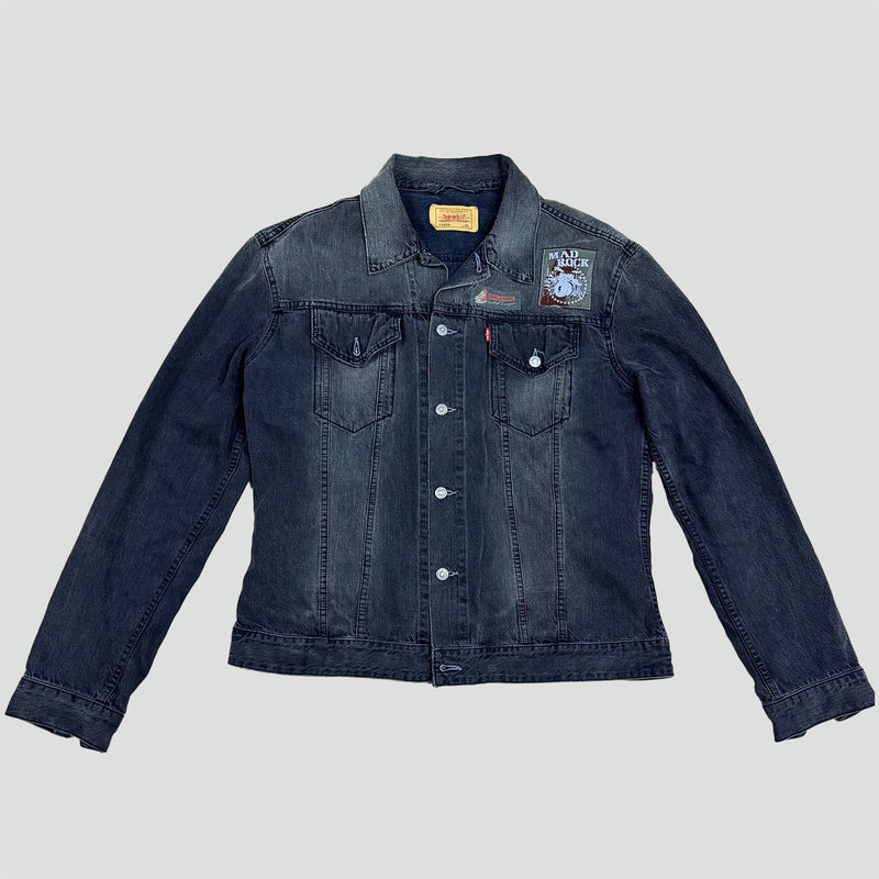 Sourced limited accessories and clothes Levi Strauss vintage style black denim jeans jacket – Secondhand Streetwear