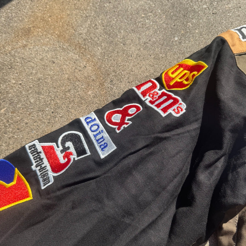 Detailansicht: Sourced limited accessories and clothes M&M's NASCAR streetwear 00s racing jacket – Logo, Nähte oder Material