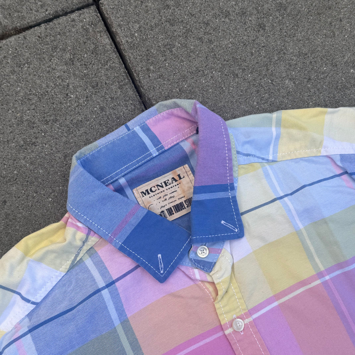 McNeal colorful checkered shirt – Close-up 1