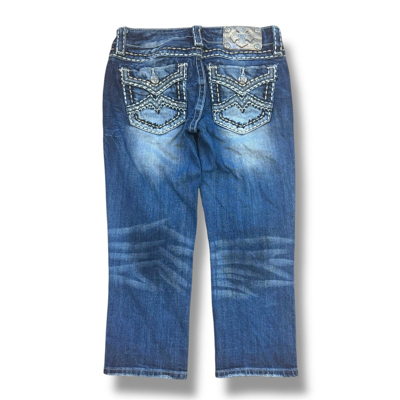 Detailansicht: Sourced limited accessories and clothes Miss Me Y2K pirate pants – Logo, Nähte oder Material