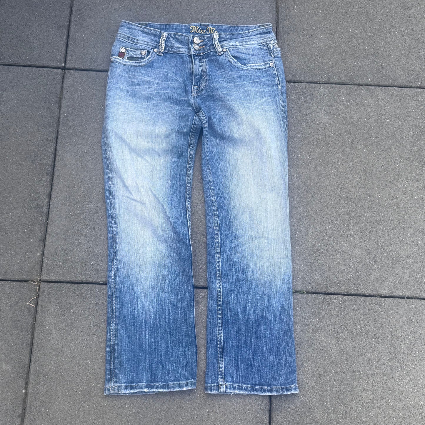Miss Me y2k straight bootcut jeans – Close-up 4