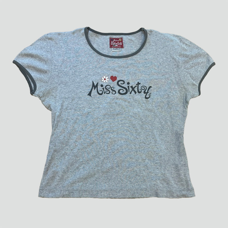 Sourced limited accessories and clothes Miss Sixty cropped summer t-shirt – Secondhand Streetwear