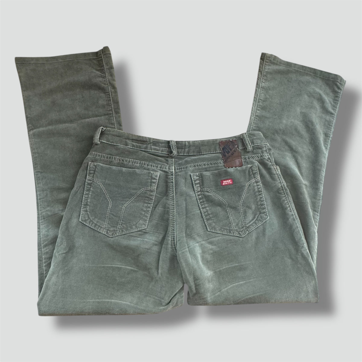 Miss Sixty extra low wide-leg retro pants – Close-up 1