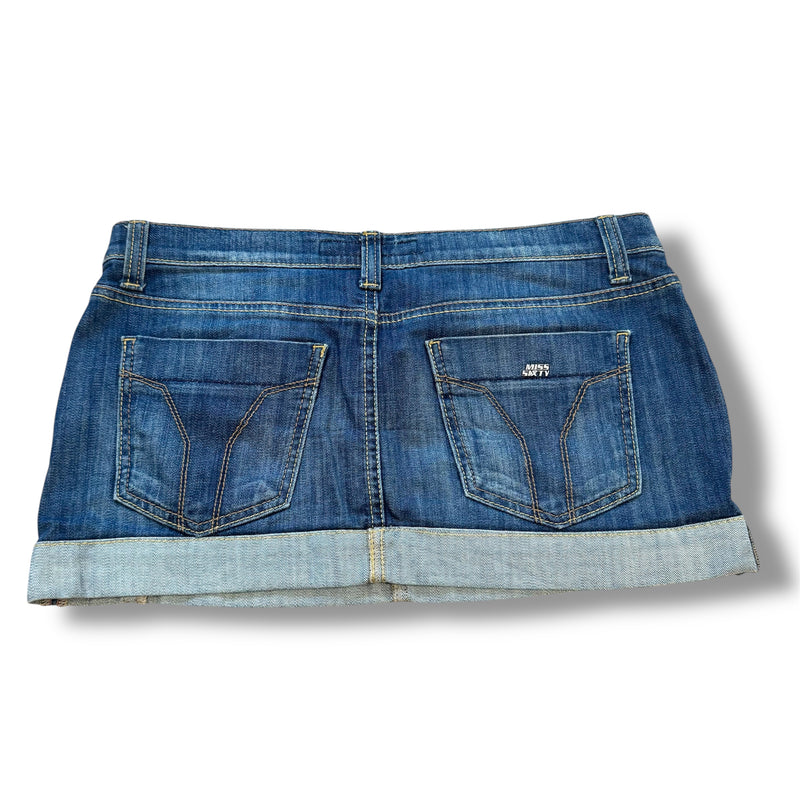 Detailansicht: Sourced limited accessories and clothes Miss Sixty Y2K summer skirt – Logo, Nähte oder Material