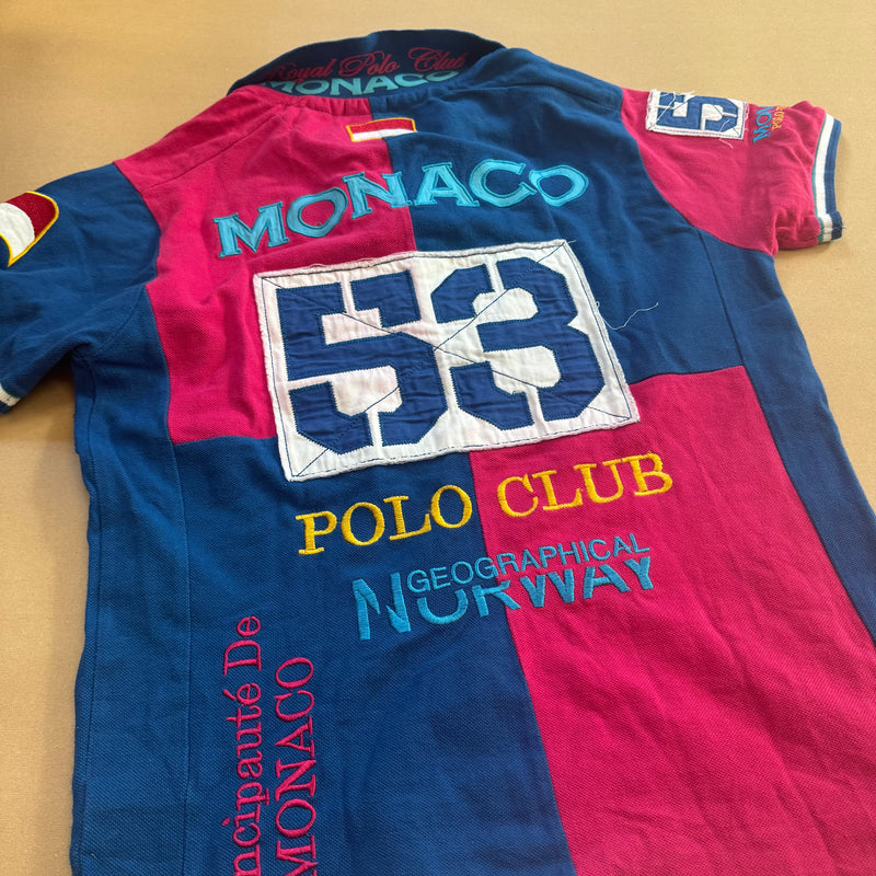 Detailansicht: Sourced limited accessories and clothes Monaco Monte Carlo Polo Club shirt – Logo, Nähte oder Material
