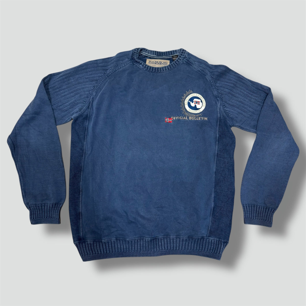 Napapijri official bulletin blue sweatshirt