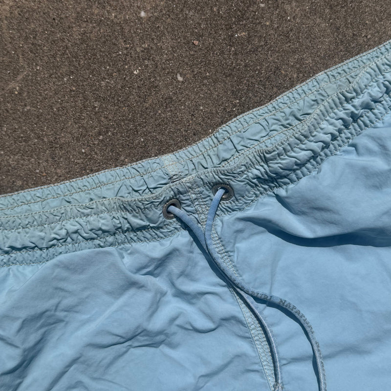 Detailansicht: Sourced limited accessories and clothes Napapijri vintage blue bathing shorts – Logo, Nähte oder Material