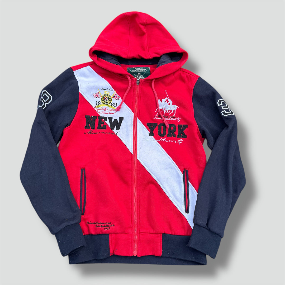 New York Polo by Baxyboy zipped hoodie