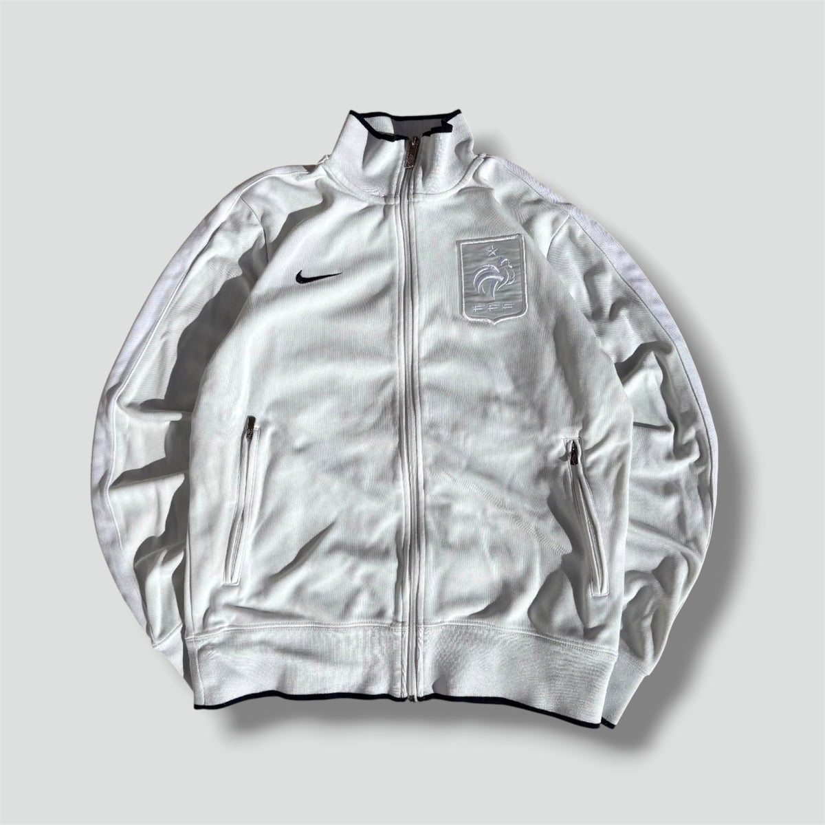 Nike France FFF Football white track jacket