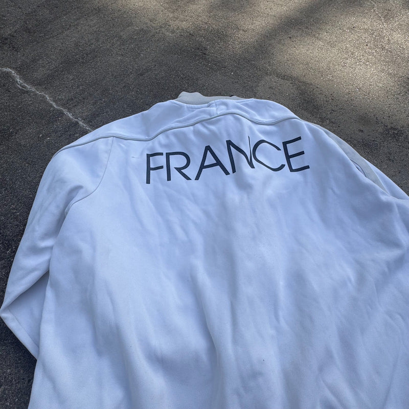 Detailansicht: Sourced limited accessories and clothes Nike France FFF streetwear 00s track jacket – Logo, Nähte oder Material