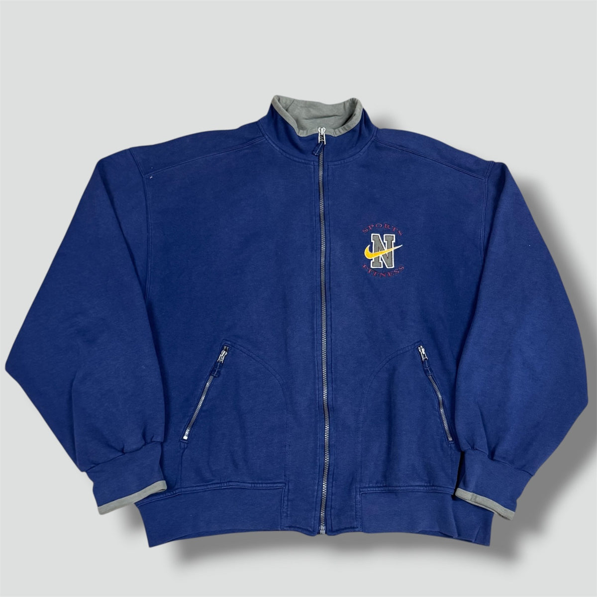 Nike sports vintage 90s zip jacket