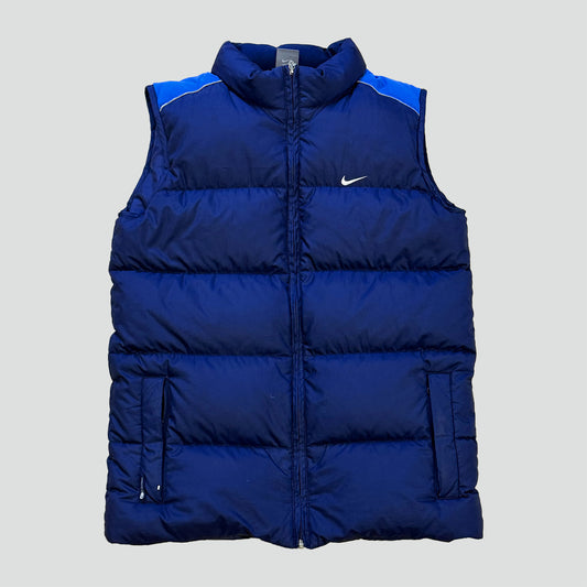 Nike streetwear style blue puffer vest