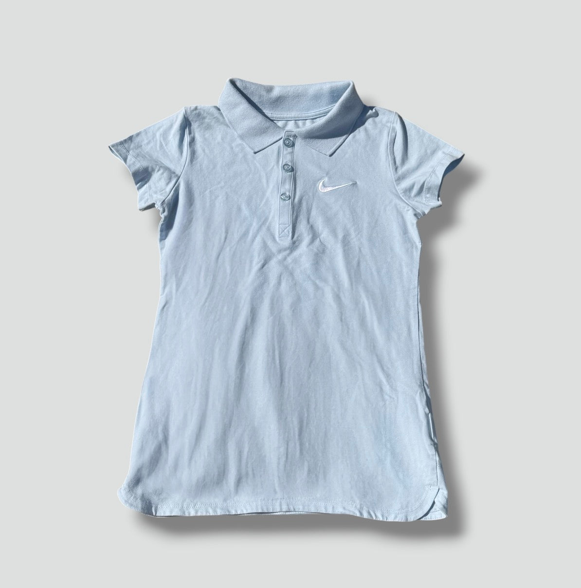 Nike Y2K women's baby blue summer polo