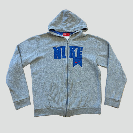 Nike zip-up hoodie grey streetwear
