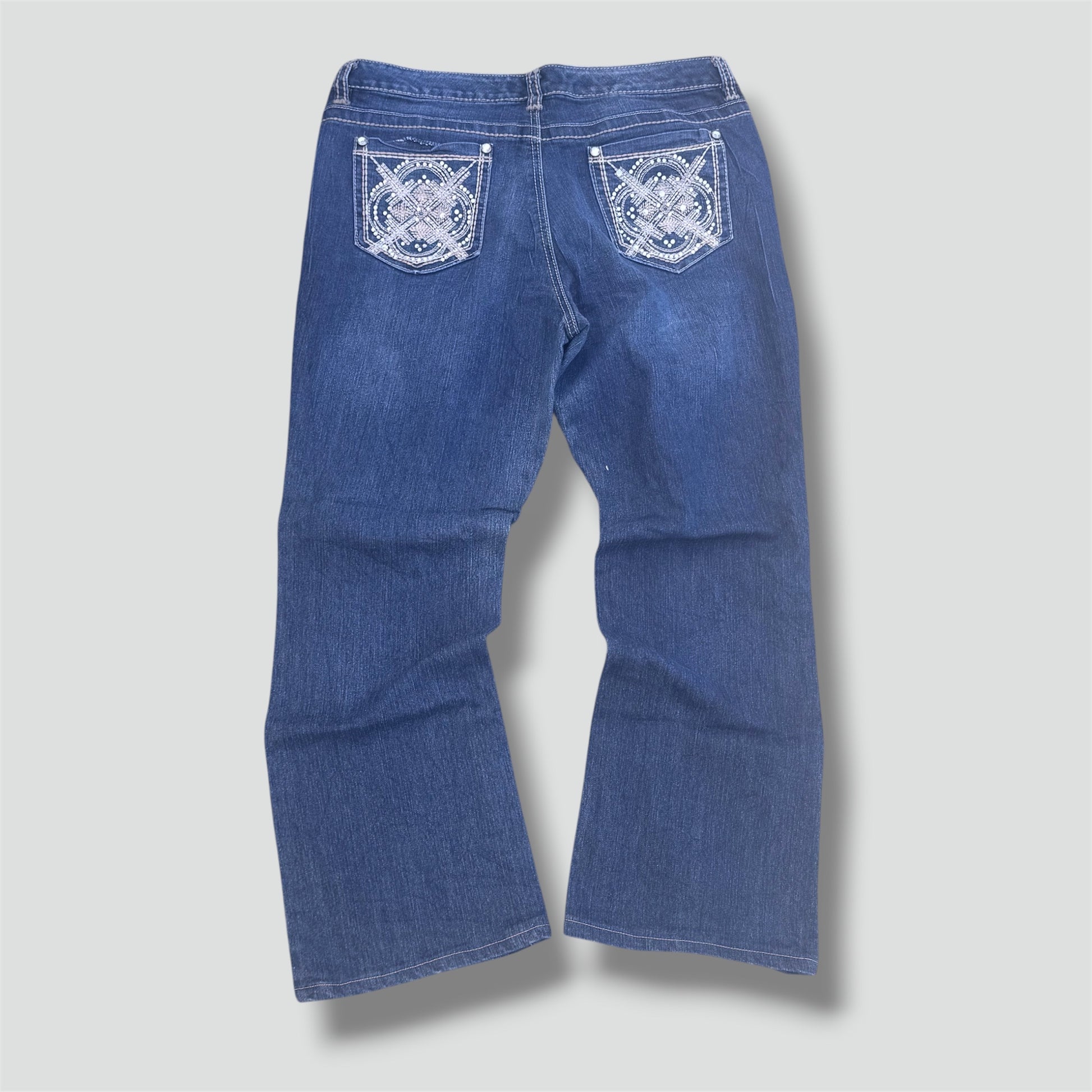 Nine West bootcut rhinestones y2k jeans