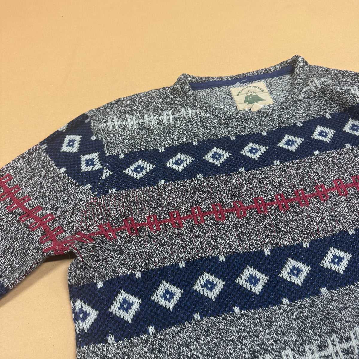 O'Hanlon Mills vintage knitted sweatshirt – Close-up 1