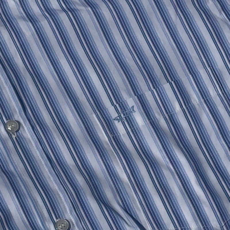Detailansicht: Sourced limited accessories and clothes Paul & Shark retro blue striped shirt – Logo, Nähte oder Material