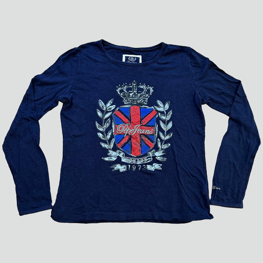 Pepe Jeans rhinestones long sleeve t-shirt