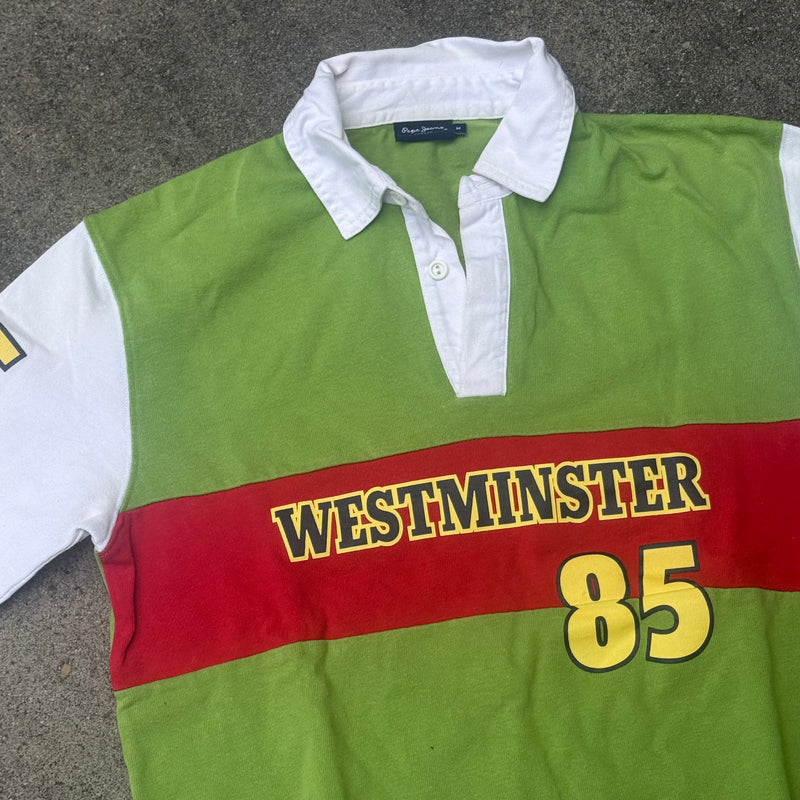 Detailansicht: Sourced limited accessories and clothes Pepe Jeans Westminster vintage poloshirt – Logo, Nähte oder Material