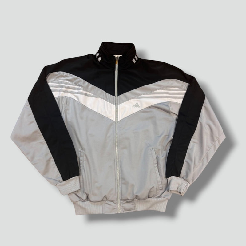 Sourced limited accessories and clothes Adidas vintage 90s grey track jacket – Secondhand Streetwear