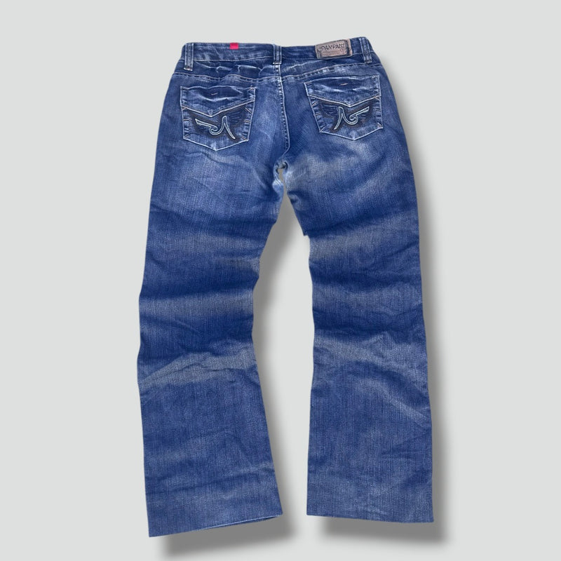 Sourced limited accessories and clothes Danpaisi vintage retro denim jeans – Secondhand Streetwear