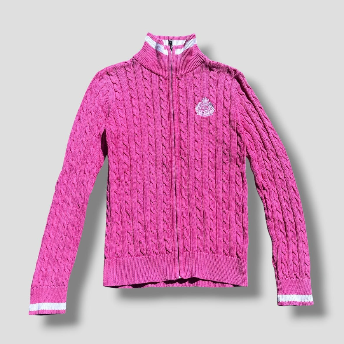 Lauren Sport Ralph Lauren pink knitted cardigan