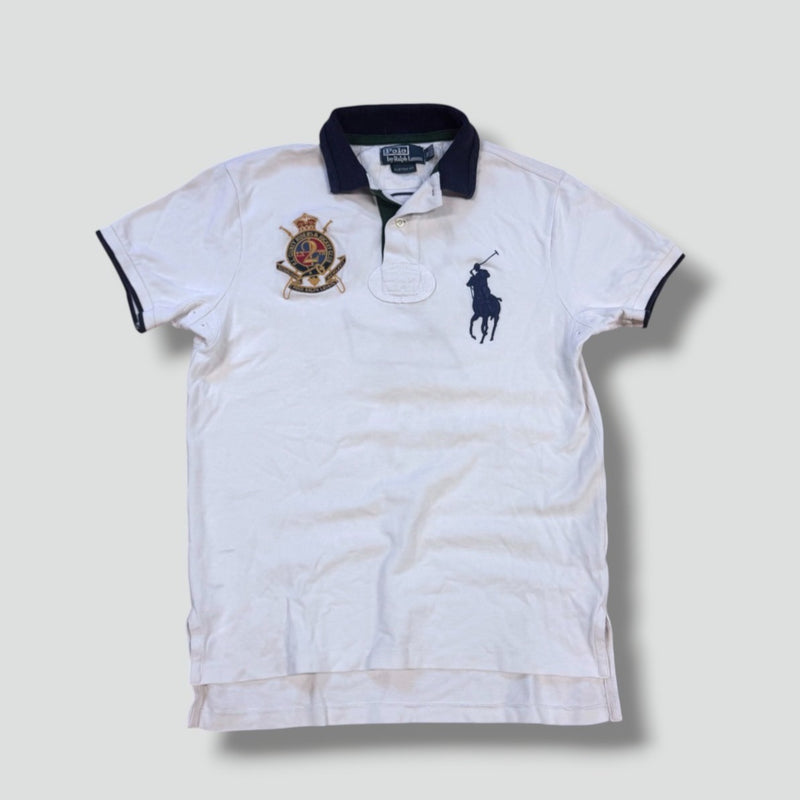 Sourced limited accessories and clothes Polo Challenge Ralph Lauren white vintage shirt – Secondhand Streetwear