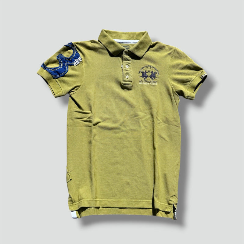 Sourced limited accessories and clothes La Martina vintage green no3 polo shirt – Secondhand Streetwear