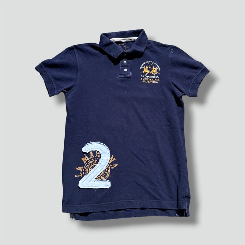 Sourced limited accessories and clothes La Martina vintage black no2 polo shirt – Secondhand Streetwear