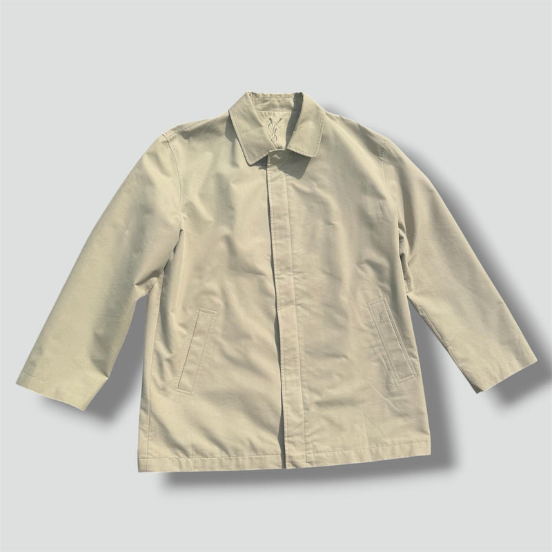 Sourced limited accessories and clothes Yves Saint Laurent vintage cream raincoat – Secondhand Streetwear