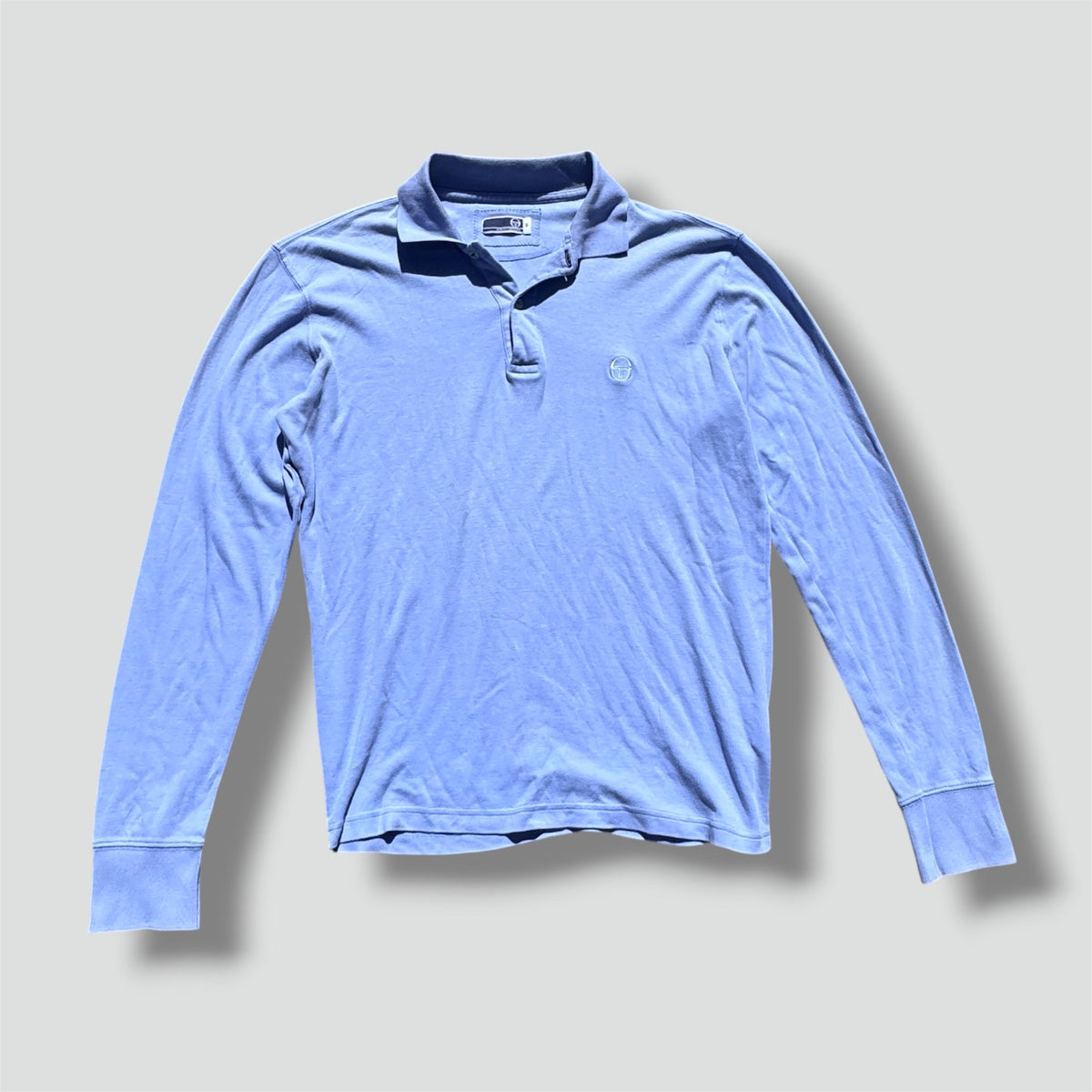 Sergio Tacchini sky blue longsleeve polo shirt