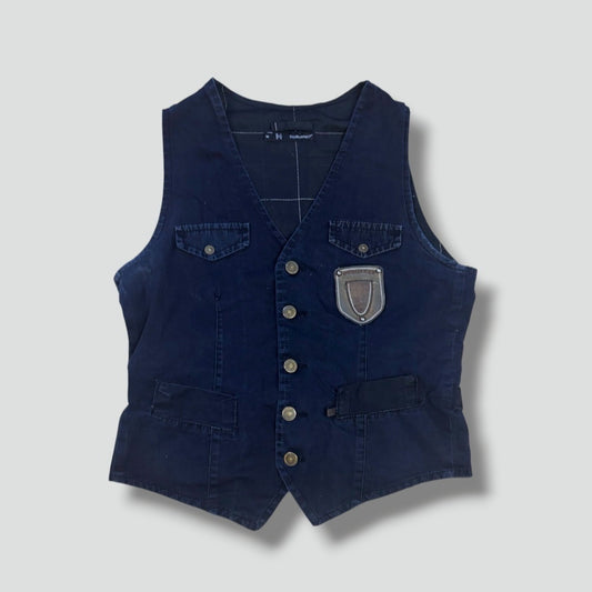 Dsquared2 dark cotton designer vest