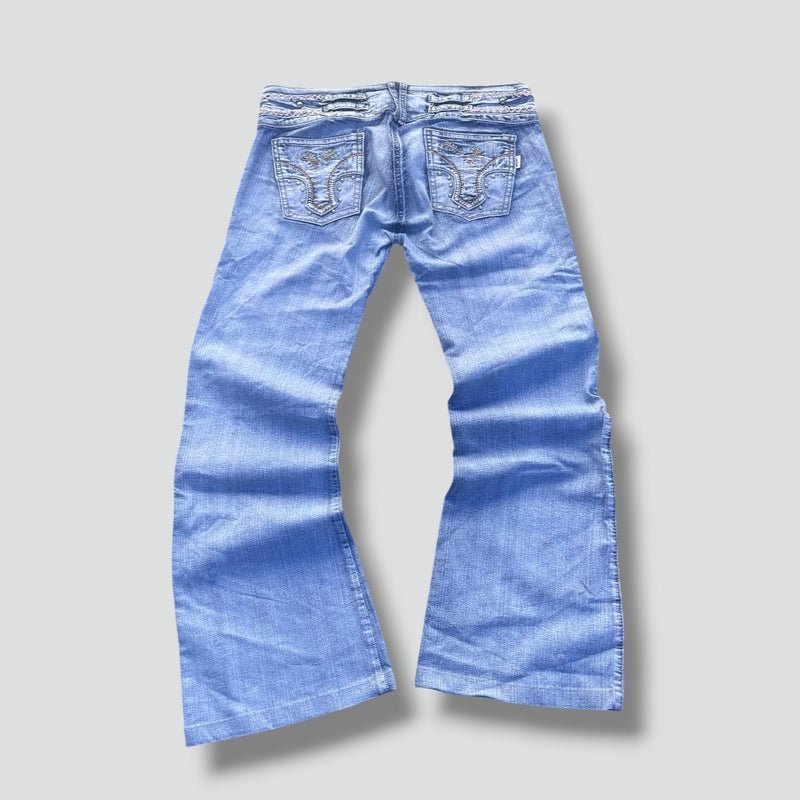 Sourced limited accessories and clothes WOW Jeans Y2K bootcut low waist jeans – Secondhand Streetwear