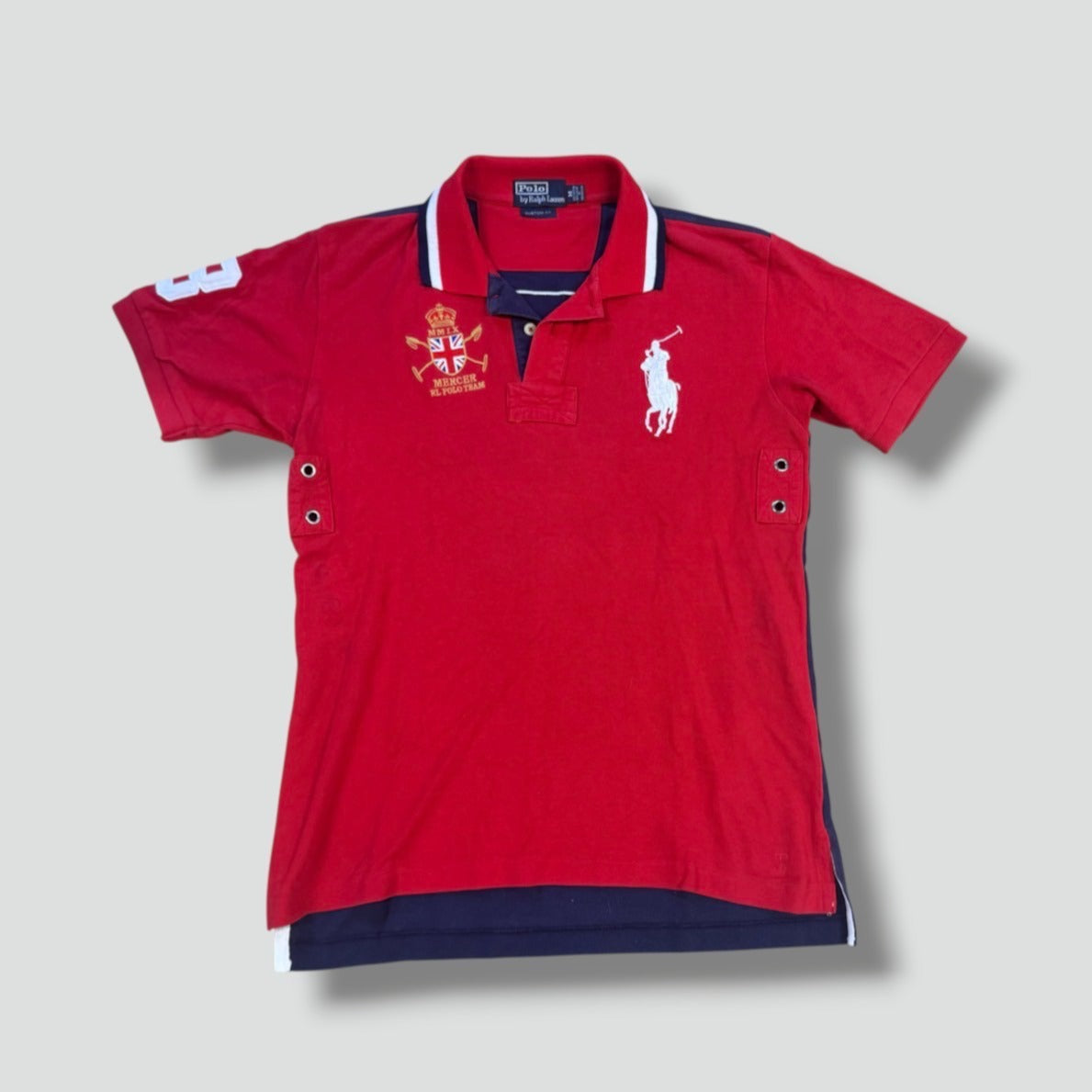 Ralph Lauren Mercer Polo red vintage shirt