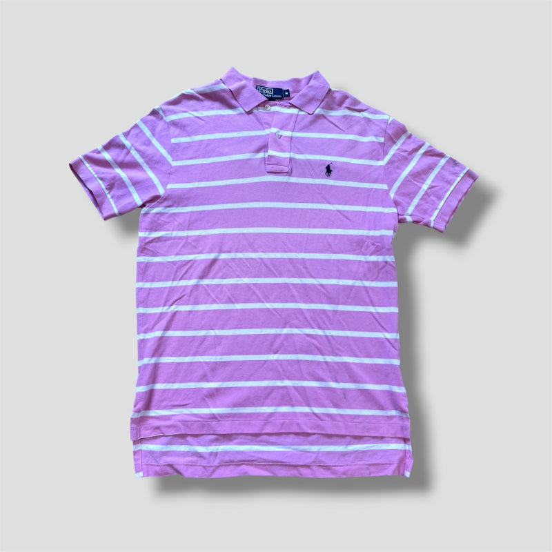 Sourced limited accessories and clothes Polo Ralph Lauren pink striped vintage shirt – Secondhand Streetwear