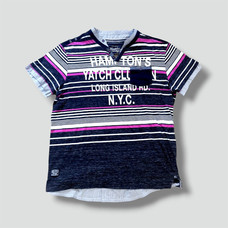 Sourced limited accessories and clothes Karoshi & Co Heritage Striped Yachting T-Shirt – Secondhand Streetwear