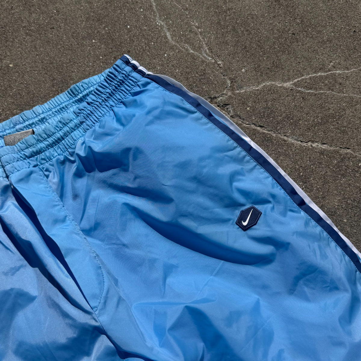 Nike baggy baby blue vintage track pants