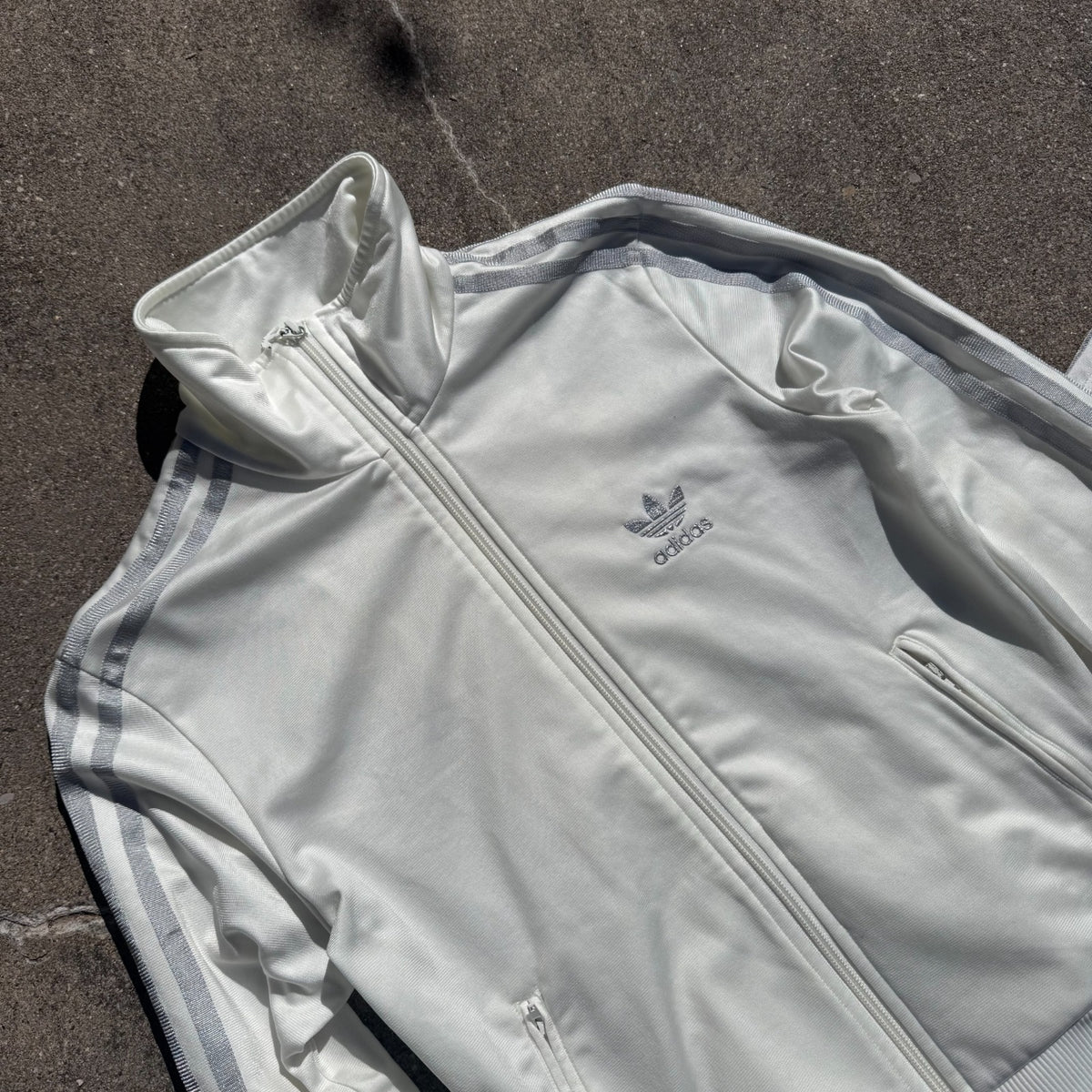Adidas Firebird white Y2K track set