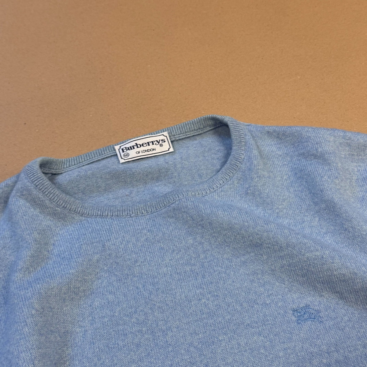 Burberry's of London vintage blue lambswool sweat