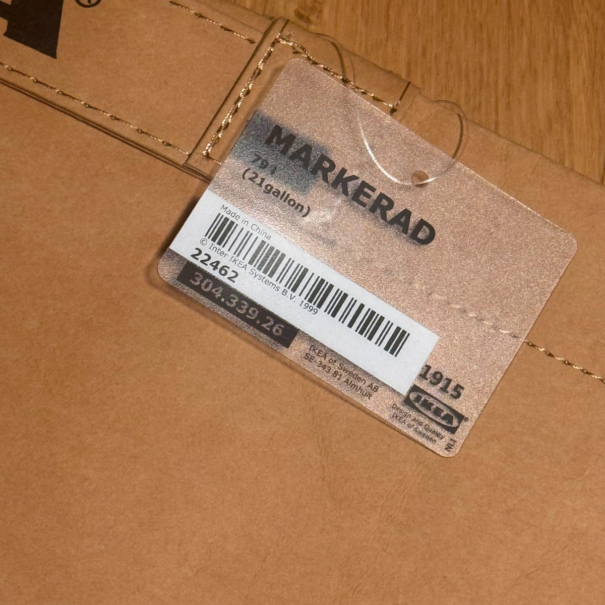 Virgil Abloh x IKEA MARKERAD Large Bag