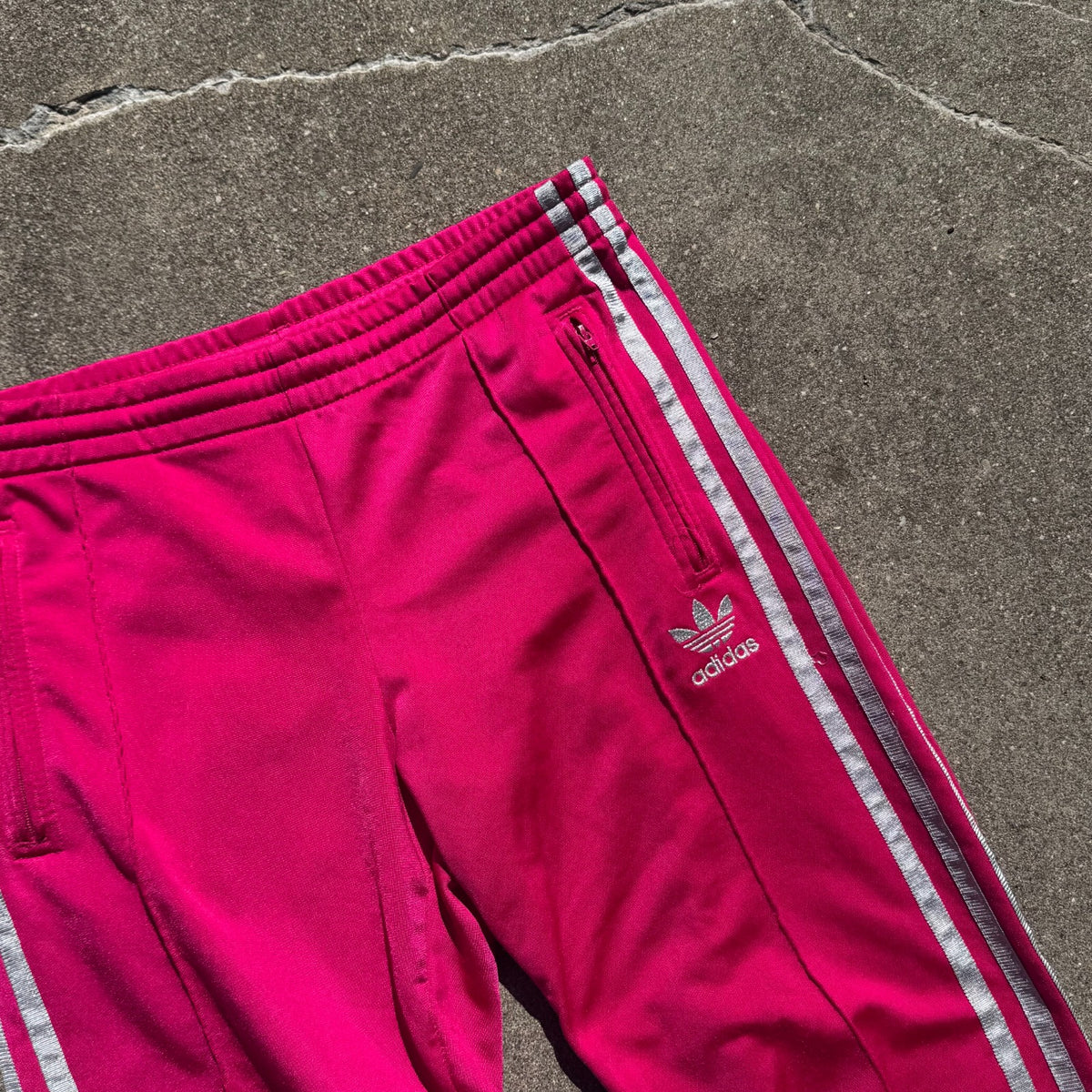 Adidas Y2K Firebird pink track pants